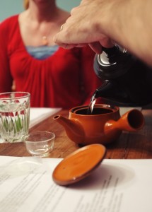 Pouring Green Tea