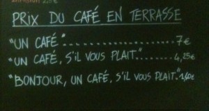 French Cafe Sign