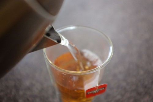 Pouring Yorkshire Tea