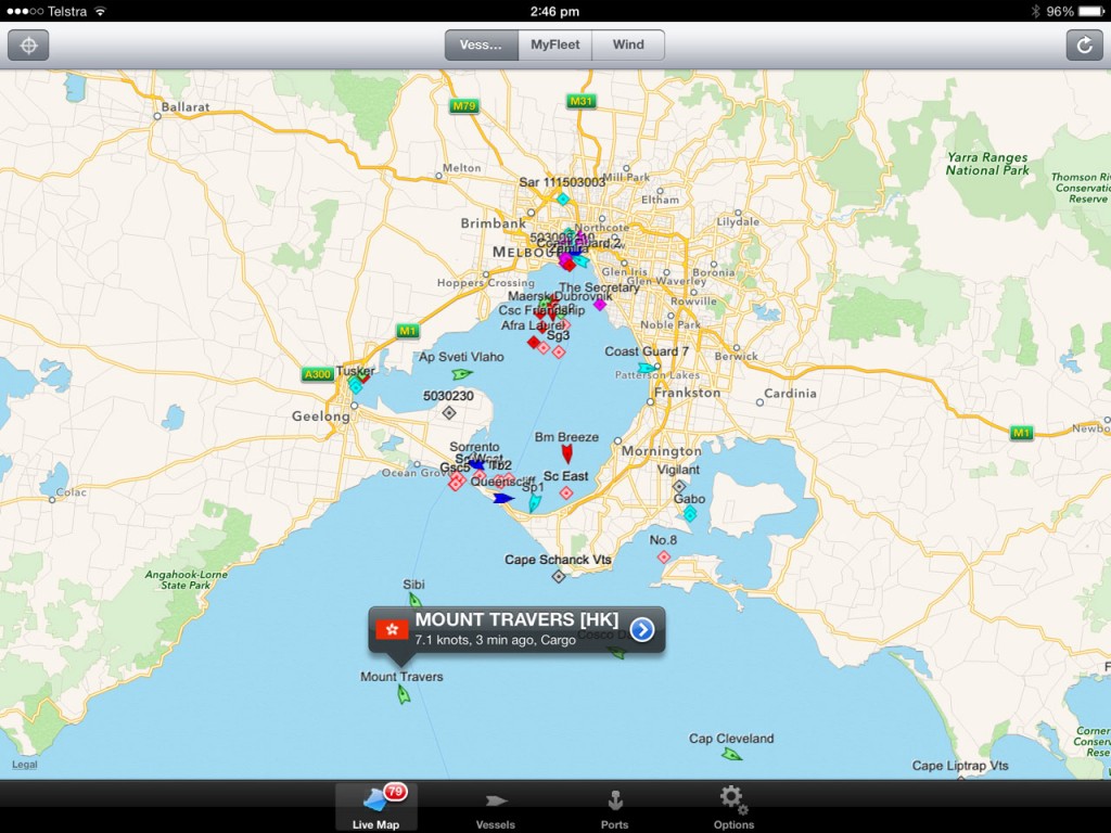 Marinetraffic App