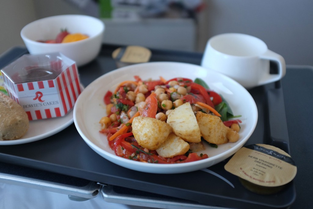 Qantas Vegan Lunch