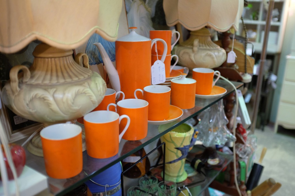 Orange tea set