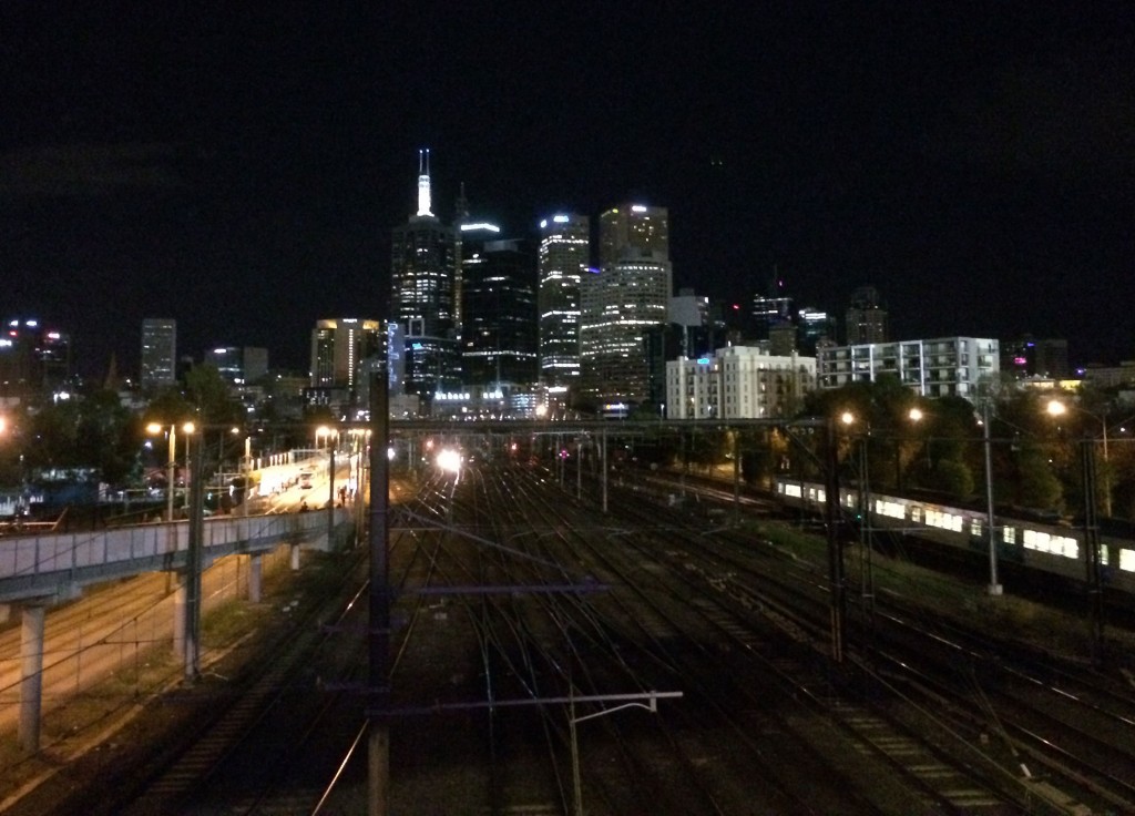 Melbourne at night