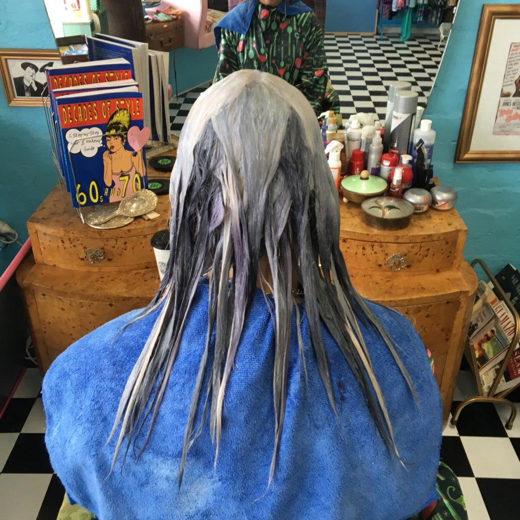 Changing-hair-colour-to-grey